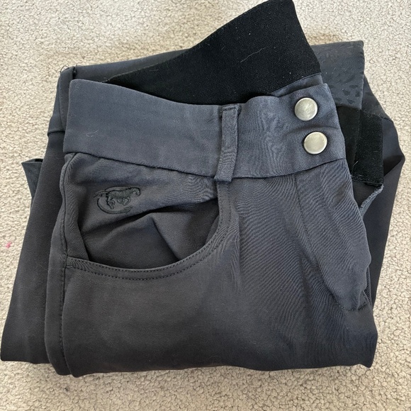 32R Smartpak Piper knit low-rise , charcoal, knee patch. Good/ok condition - Picture 1 of 9